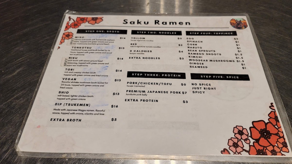 Saku Ramen Menu - Image 6
